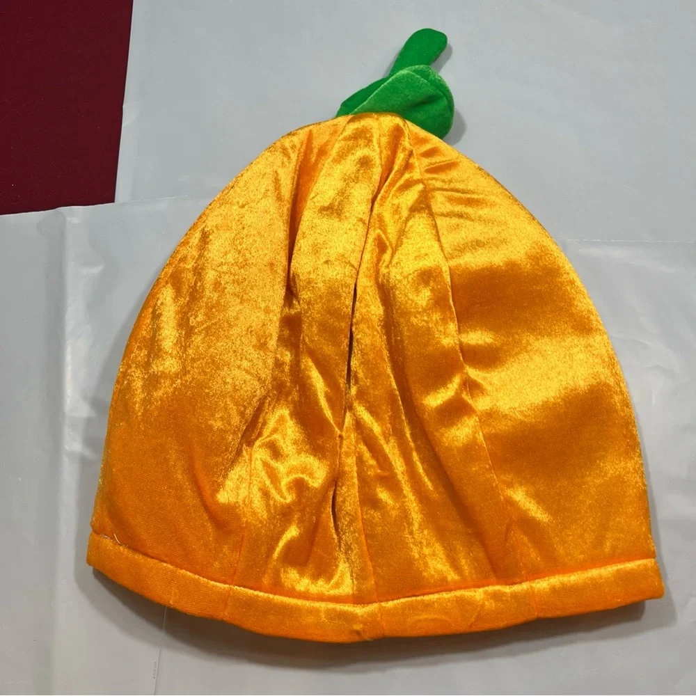 Pumpkin Head MASK Orange Jack-o’-lantern Halloween Costume Smiling Face ADULT OS